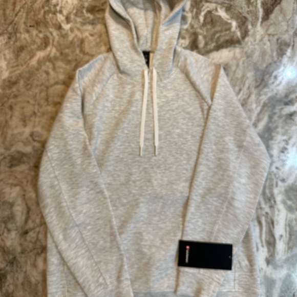 lululemon athletica Light Gray Hoodie Sweater
